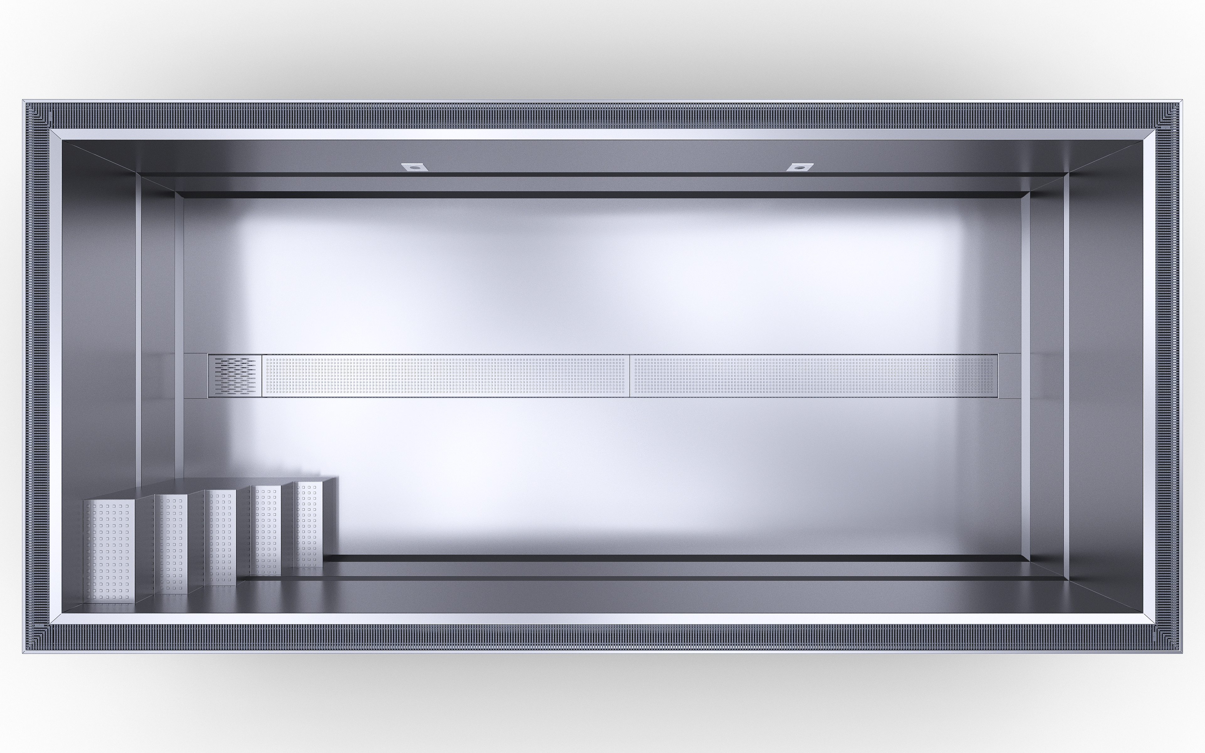 Rostfri stålpool INOXline Overflow