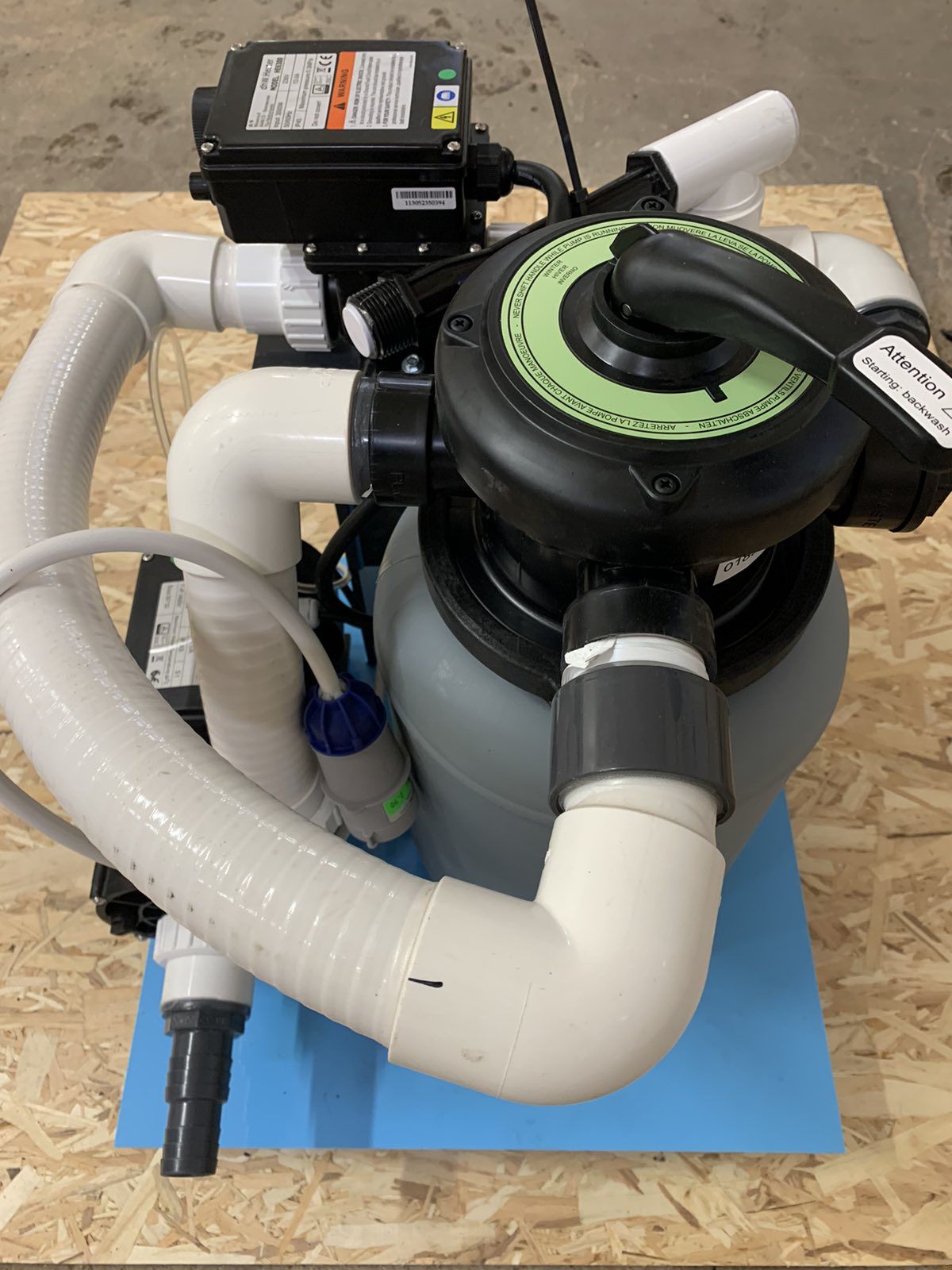 Sandfilter/Cirkulationspump till Badtunna