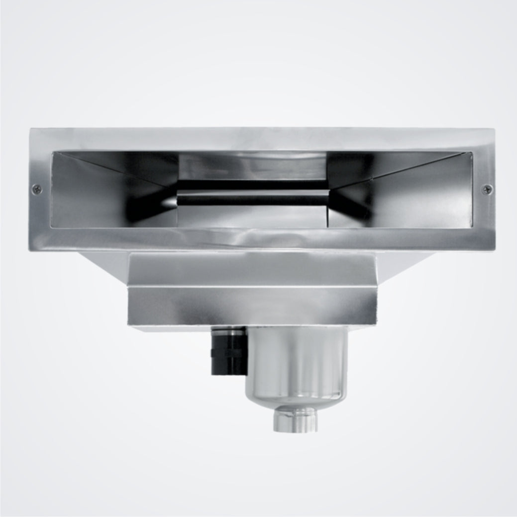 Rostfri stålpool INOXline Bräddavlopp